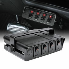 4 Gang 12v Dc 20a Onoff Rocker Switch Panel Control Box For Jeep Auto Car Truck 4 Gang 12v Dc 20a Onoff Rocker Switch Panel Control Box For Jeep Auto Car Truck