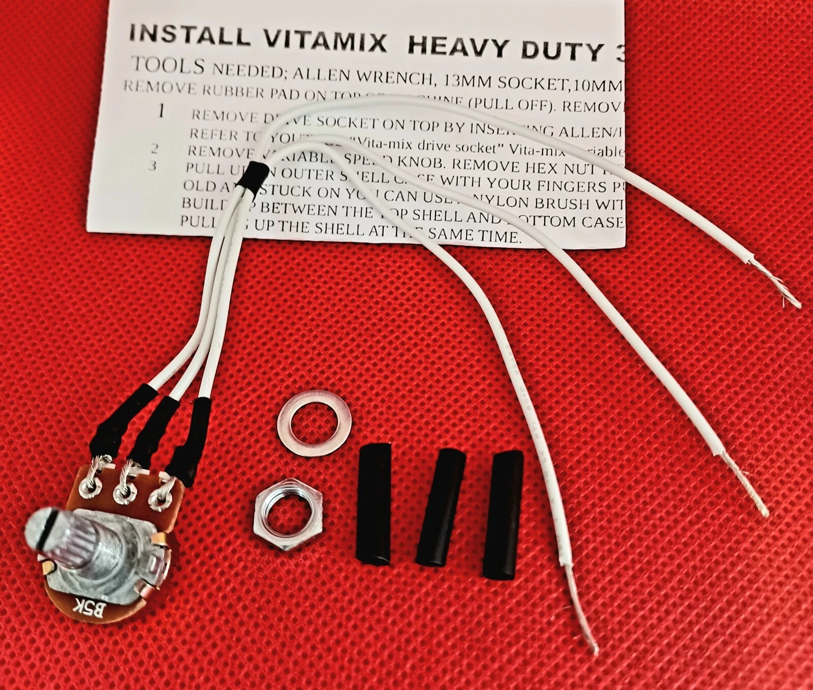 FITS VITAMIX 5300, e310,e320. SUPER DUTY VARIABLE SPEED POTENTIOMETER SWITCH
