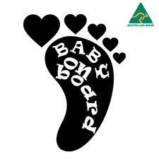 Baby On Board Warning Vinyl Decal Sticker 20 cm x 15 cm