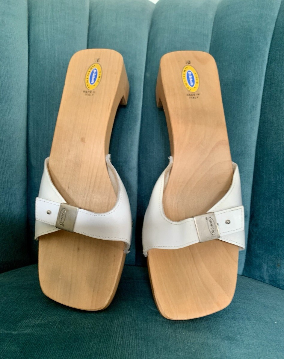 Scholls Vintage and Original Wooden Sandal Size 10