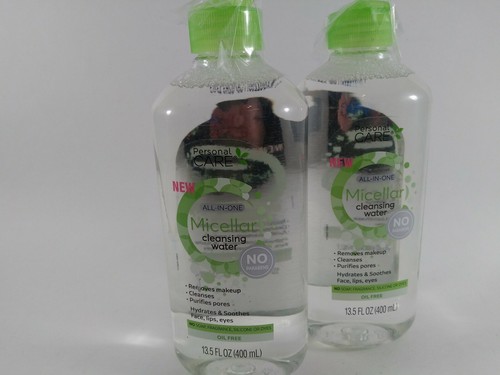 Personal Care All In One Micellar Cleansing Water Makeup Remover 13.5 Oz Lot/2 - Picture 2 of 3