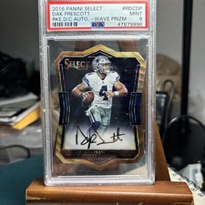 2016 Panini Select Dak Prescott RKE.D/C Auto.~ Wave Prism 9/10