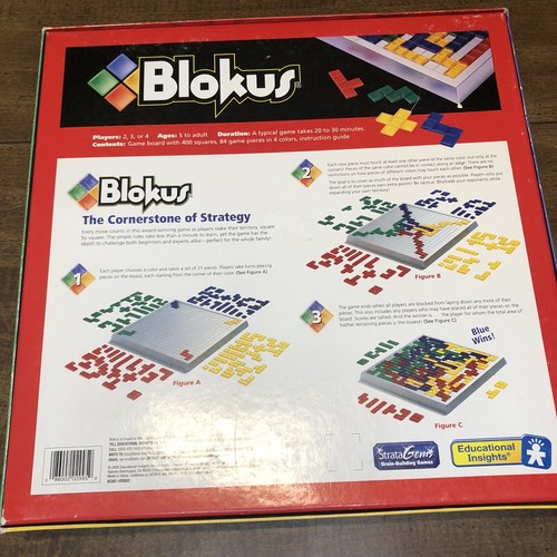 Blokus 2005 Strategy Family Board Game, Educational Insights, Complete - Picture 5 of 11