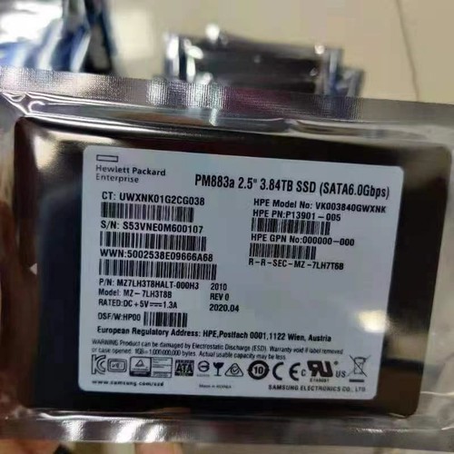 3.84TB SSD Samsung PM883a 2.5" MZ-7LH3T8B SATA MZ7LH3T8HALT-000H3 VK003840GWXNK