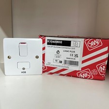 MK Logic Plus - K1040 WHI HO - 13a Switched Fused Connection Unit Engraved ' HO'