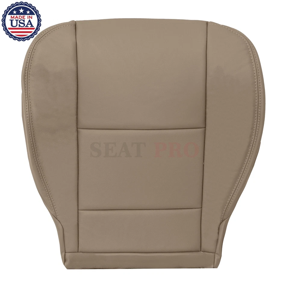 Cubierta de asiento de repuesto de cuero delantero tostado para Toyota Tundra 2000-2004 Foto 4 de 4