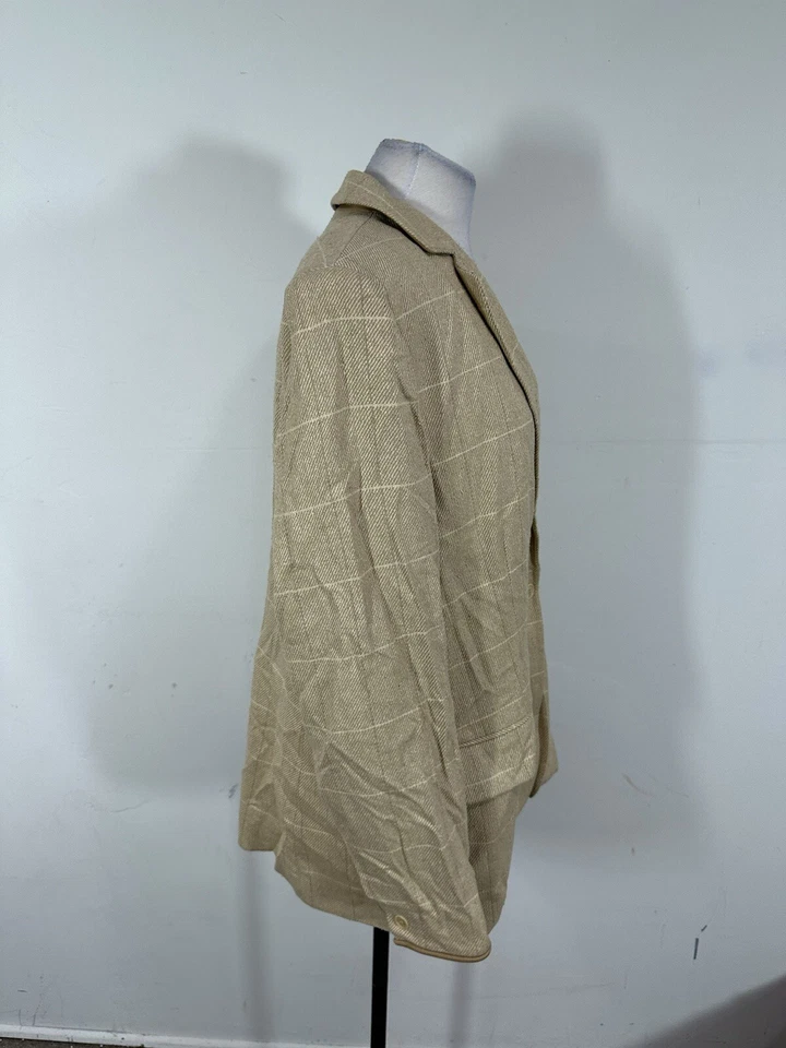 Ralph Lauren 女式米色夹克 16 码 — 第 3/4 张图片