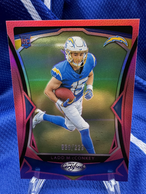 Ladd McConkey - #030/225 - PINK MIRROR - 2024 Panini Certified - 125 - ROOKIE RC
