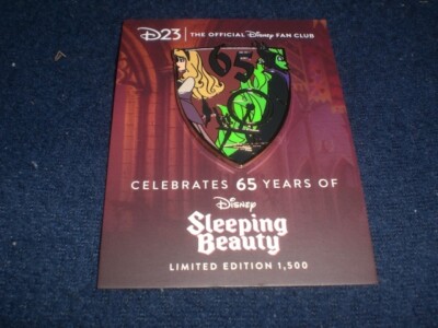Disney Sleeping Beauty 65周年記念ピン Disneyland Pin Set 2 Boxed Jumbo Pins SLEEPING BEAUTY 65th
