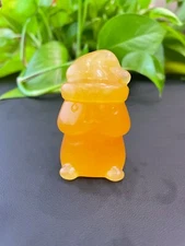 Natural Huang Longyu Hand-Carved  The cartoon of the penis Reiki healing 88.6g