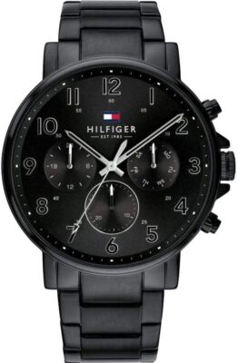 Tommy Hilfiger Daniel 1710383 Chronograph Black Stainless Steel Men's Watch