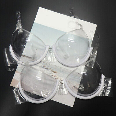 Fashion Clear Transparent Push Up Bra Strap Invisible Women Cup Bras  Underwire..
