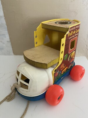 #ad Fisher Price Pull A Long Lacing Shoe No Accessories well used $6.99