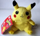 RARE VINTAGE 1999 POKEMON PIKACHU PLUSH BEAN TOY 11cm/4.5" NINTENDO NEW +TAGS !