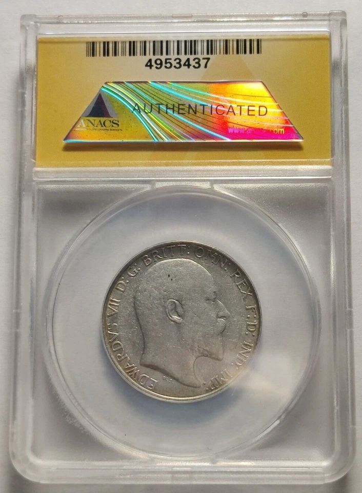 Great Britain 1904 Florin 2 Shilling XF40 Det Edward VII Silver Coin Key Date 3B - Image 2 of 4