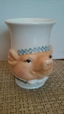 Department 56 Jam Bon Chef Pig Mug Cup with stickers Intact