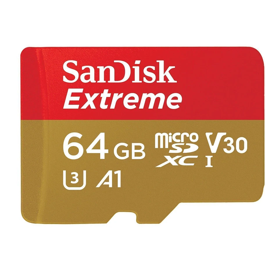 SanDisk Extreme 64GB microSDXC UHS-I Card with Adapter - Image 2 of 2