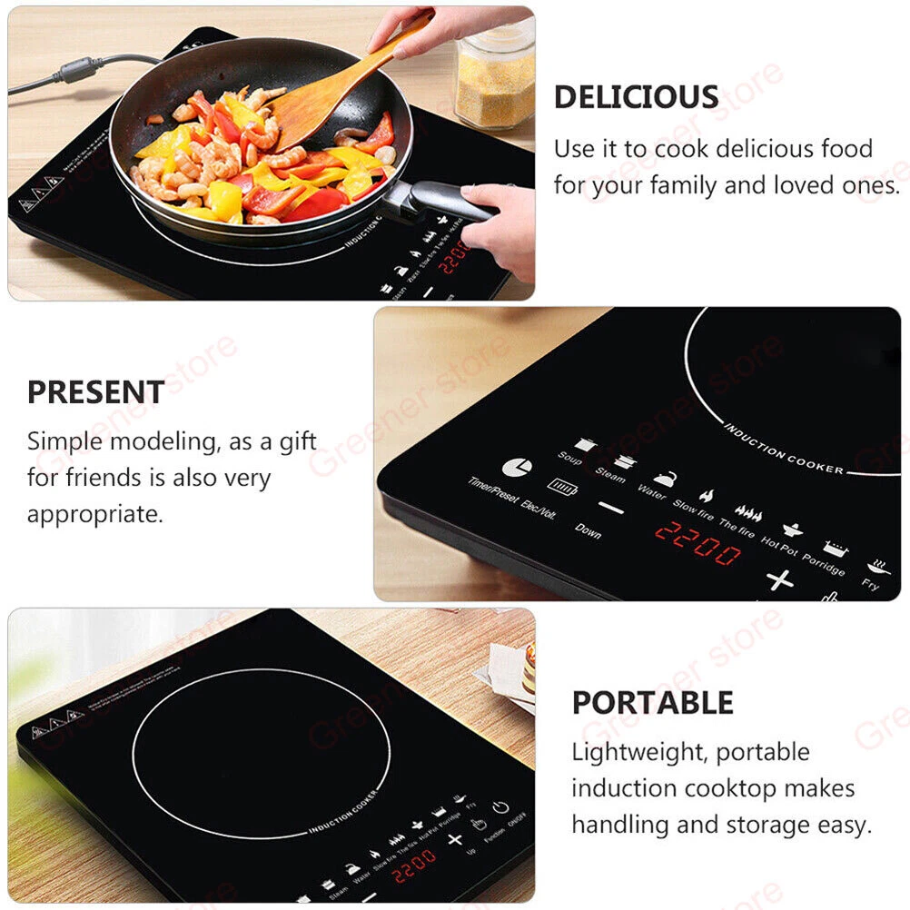 Electric Induction Hob Portable Cooker Digital Touch Single Cooker Hot Plate - Picture 10 of 13