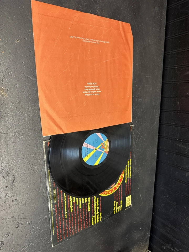 Vintage 1982 OZZY OSBOURNE Album SPEAK OF THE DEVIL Lp 1ST PRESS VG - Image 3 of 4