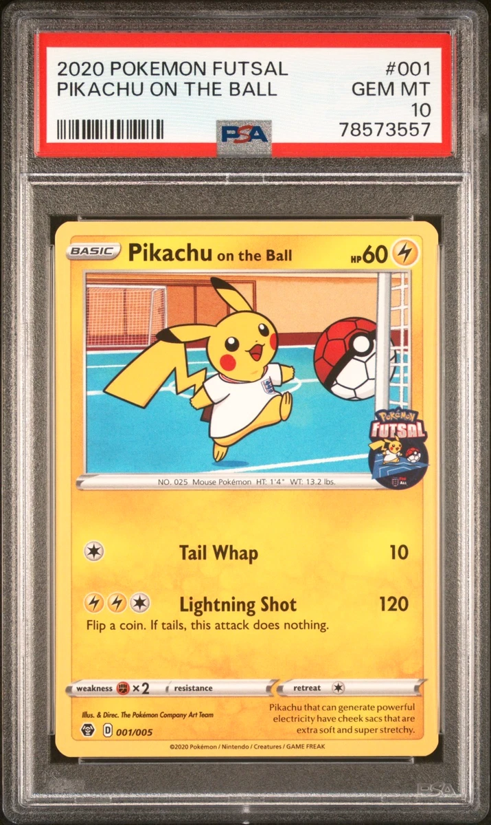 Pikachu on the Ball ピカチュウ オンザボール プロモ ③ Pikachu On The Ball 001/005 Special Futsal Promo Pokemon Card New