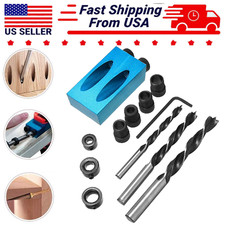 Pro Pocket Hole Jig Kit 850 Easy Tool System Heavy Duty Woodworking Screw Drill