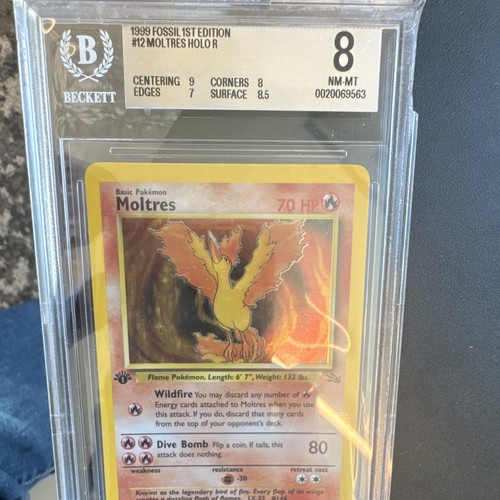 Moltres (1st Edition) graded BGS 8 for sale on eBay