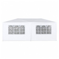 NEW! 3m x 6m White Waterproof Garden Gazebo Marquee Awning Party Tent