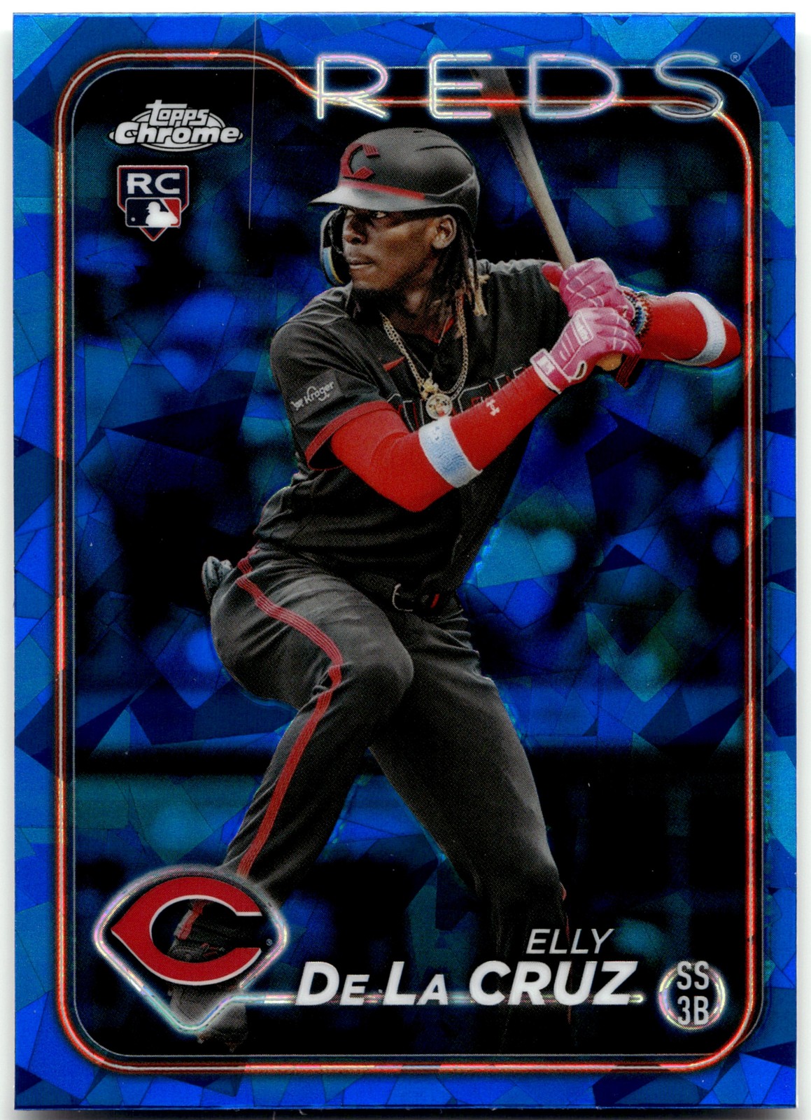 2024 Topps Chrome Sapphire Edition #141 Elly De La Cruz RC