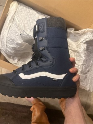 Vans Hi-Standard LL DX Pro Snowboard Boots 11.5 Navy Blue & Black Linerless Pro