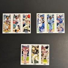 2022 Topps Triple Play Inserts Lot 3 FREEMAN BICHETTE GUERRERO ACUNA Opening Day