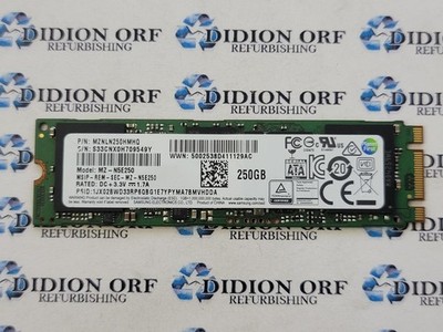SAMSUNG 850 EVO 250GB M.2 SATA 2280 SSD MZ-N5E250, Grade A+ SKU 25399