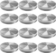 Stainless Steel Mason Jar Lids Storage Caps with Silicone Seals for Wide Mouth