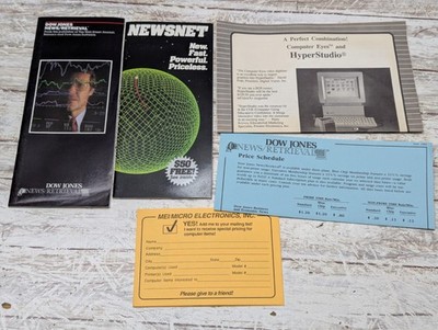 ITHistory (1983) Manual: ''DOW JONES News Retrieval & Subscriber Paper Work!