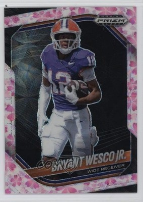 2025 Panini Prizm Black Prospects Cherry Blossom 14/20 Bryant Wesco Jr #157 1b03