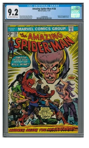 Amazing Spider-Man #138 (1974) Key 1st Mindworm CGC 9.2 HH336