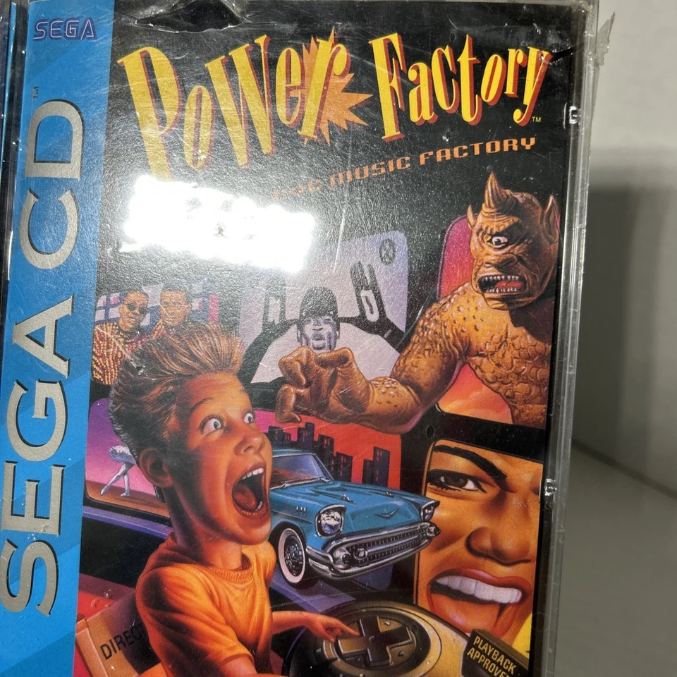 Power Factory: Featuring C+C Music Factory (Sega CD, 1993) NIB Sealed Brand New - Image 4 of 4