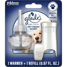 Air Freshener Plug in Refills Starter Kit Pet Fresh Scent Warmer Home and