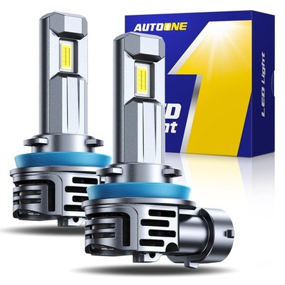 AUTOONE H11 H8 H9 LED HEADLIGHT KIT LOW BULBS BEAM SUPER BRIGHT 6500K CANBUS
