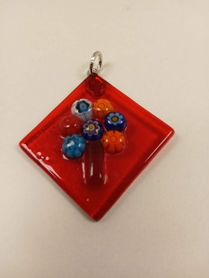 ein wunderschöner Anhänger mit Murrine aus Muranoglas ( Sa-Sa-1-IT3074-19 )