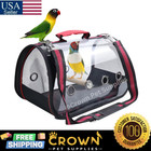 Bird Carrier Portable Breathable Bag Lightweight Travel Cage with Standing Perch