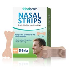 Nasal Strips for Snoring  Breathing Relief  Nose Tape 30 packs, Blue