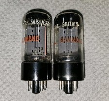  2 Mullard Hammond LABEL 5AR4 GZ34 Vacuum Tube GREAT BRITAIN