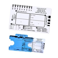 EKG 7 Stufen Lineal, Elektrokardiogramm Messskala, Tragbares EKG