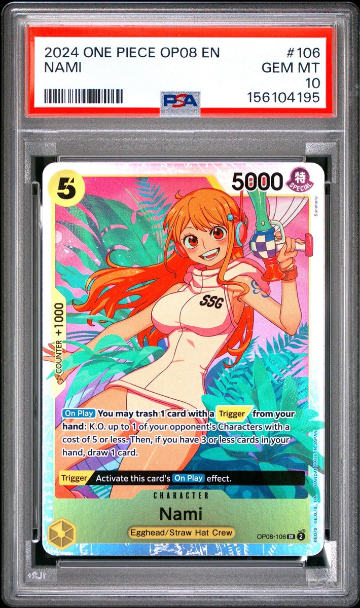 2024 ONE PIECE OP08-TWO LEGENDS #106 NAMI PSA 10 | eBay