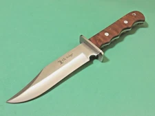 Elk Ridge ER101 Bowie Hunter Burlwood full tang fixed blade knife 10" overall