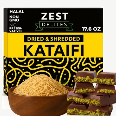 Kataifi Shredded Fillo Dough by , Dried Kadayif for Dubai Chocolate Kit, Knaf...