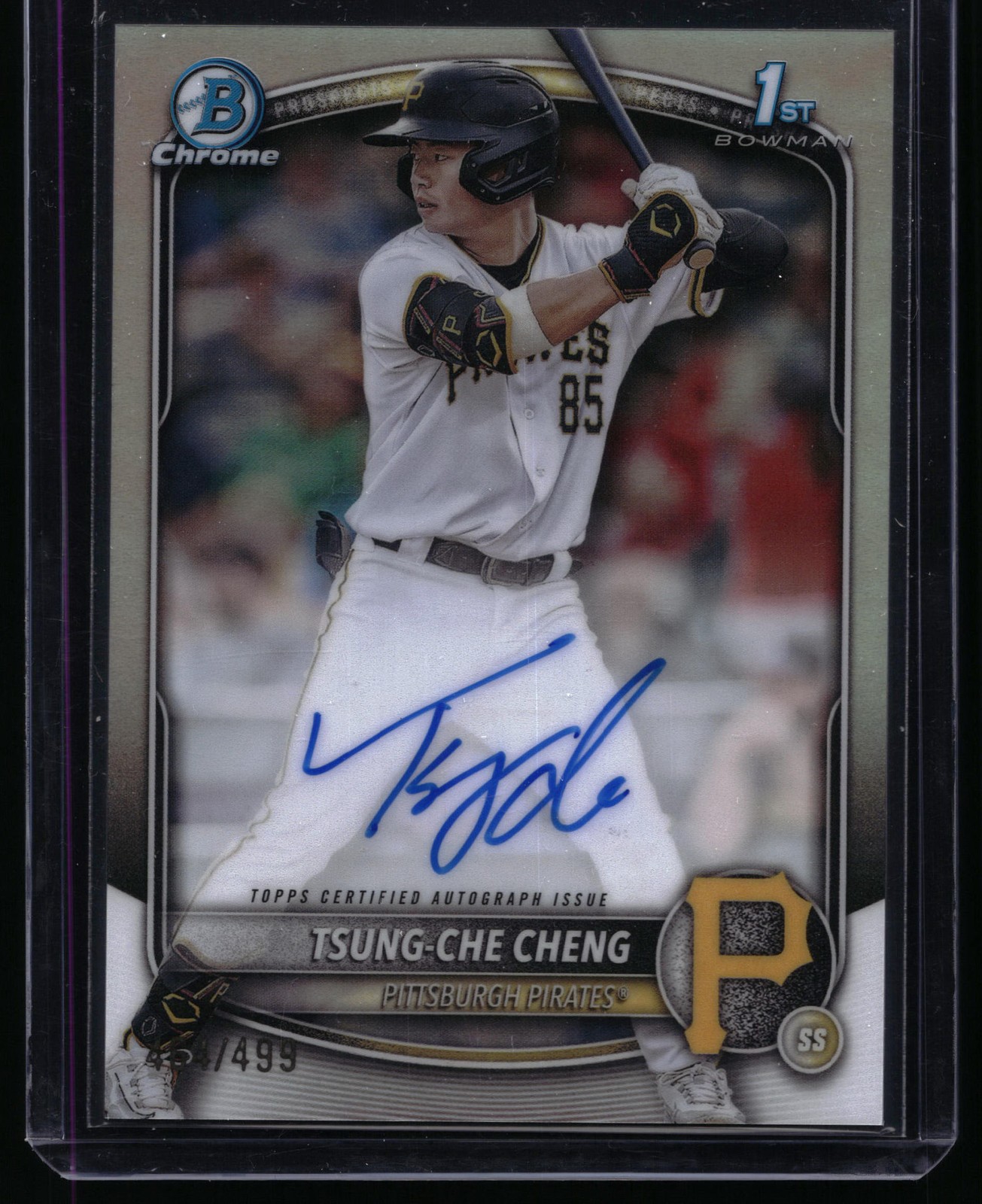 2025 Bowman #CPA-TC Tsung-Che Cheng Chrome Prospect Autographs Refractor #/499