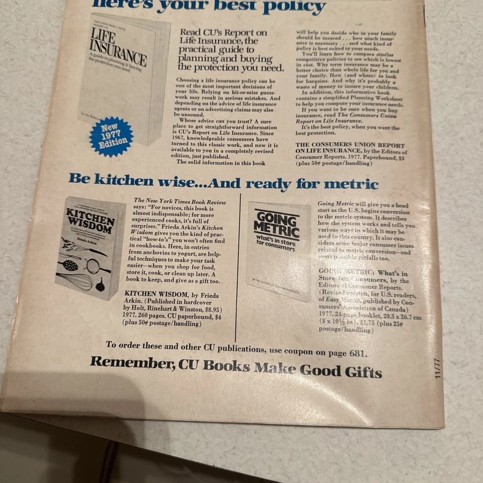 Consumer Reports Magazine (Nov 1977) Volume 42, No. 11; Video Game; Newsstand Ed - Image 3 of 3
