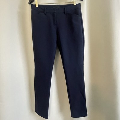 Theory Navy Women s Size 6 Classic Ponte Zip Pixie Pants
