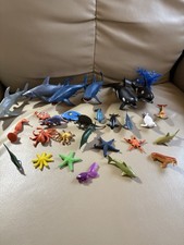 35 Mini Sea Animals-Sharks, Whales, Orcas, Fish, Octopus, Starfish, Toy Figures